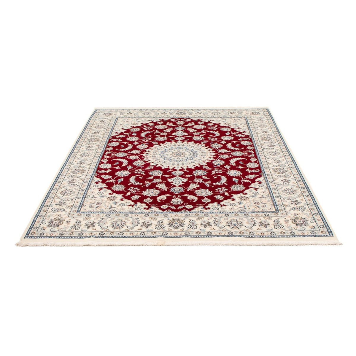 Alfombra Persa - Nain - Prima - 194 x 148 cm - rojo