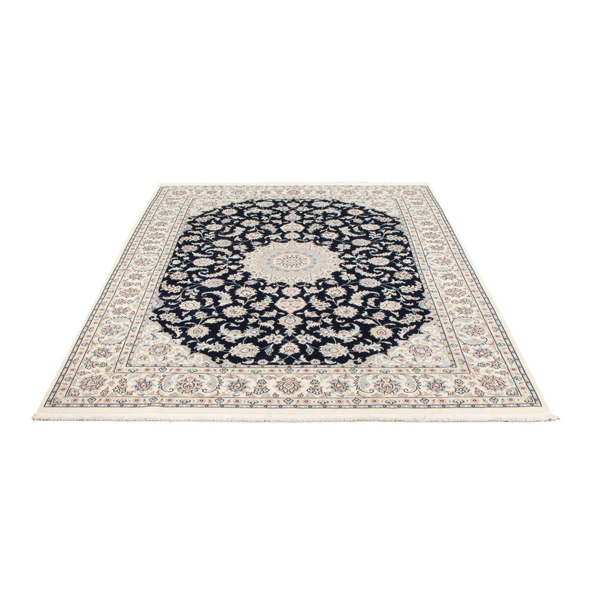 Alfombra Persa - Nain - Prima - 202 x 150 cm - azul oscuro