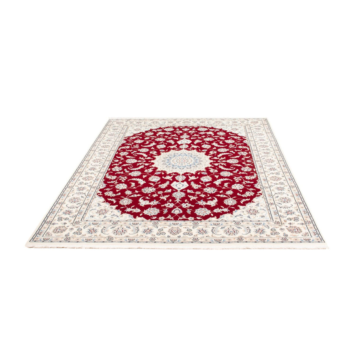 Alfombra persa - Nain - 237 x 168 cm - rojo