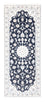 Alfombra de pasillo Alfombra Persa - Nain - Real - 197 x 81 cm - azul oscuro