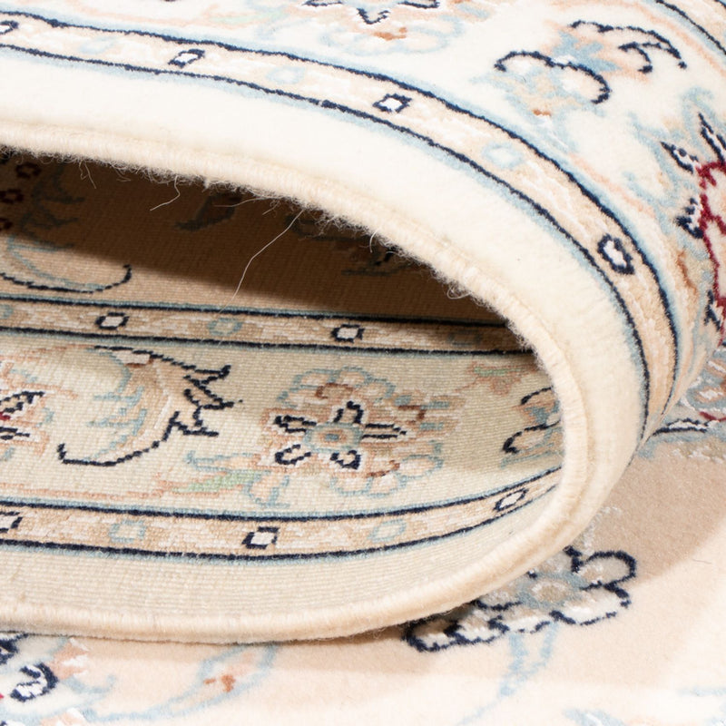 Alfombra de pasillo Alfombra Persa - Nain - Real - 201 x 82 cm - crema