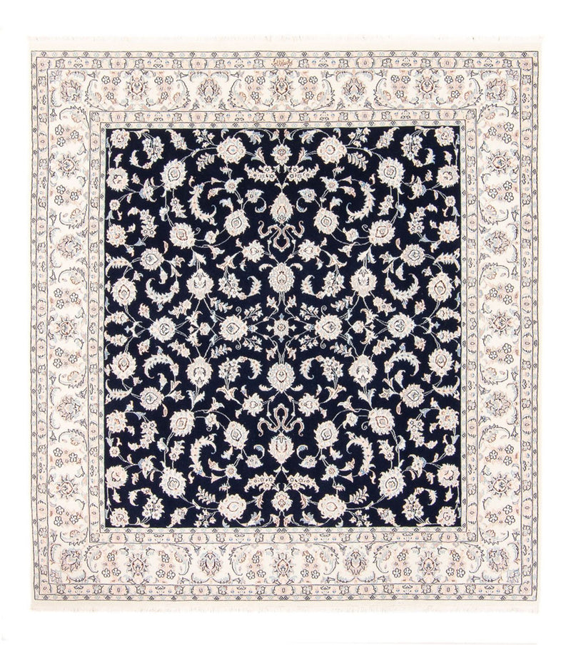 Alfombra persa - Nain cuadrado  - 213 x 200 cm - azul oscuro