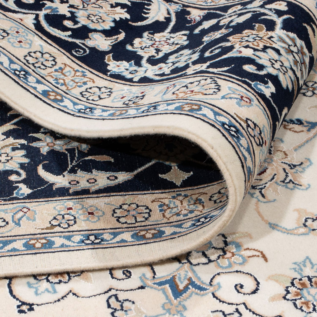 Alfombra persa - Nain - 265 x 225 cm - crema