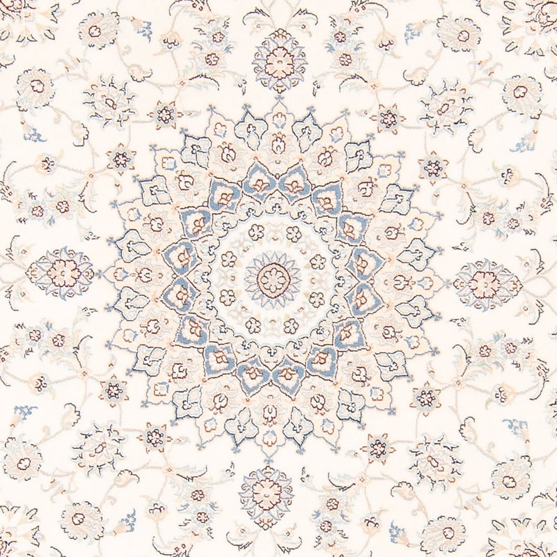 Alfombra persa - Nain redondo  - 200 x 200 cm - crema