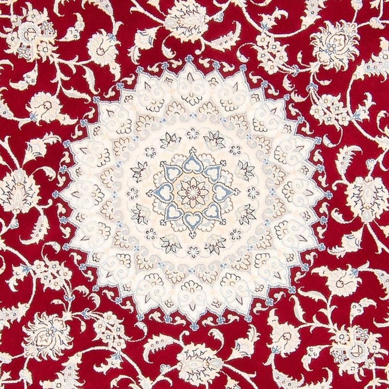 Alfombra persa - Nain redondo  - 200 x 200 cm - rojo