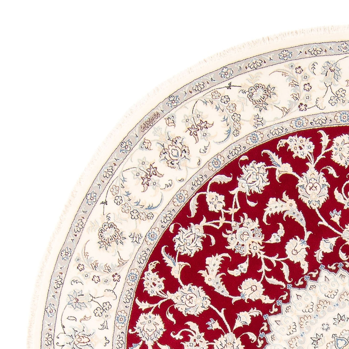 Alfombra persa - Nain redondo  - 200 x 200 cm - rojo