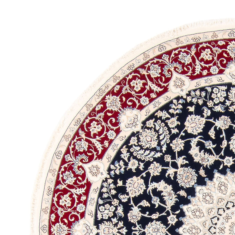 Alfombra persa - Nain redondo  - 200 x 200 cm - azul oscuro