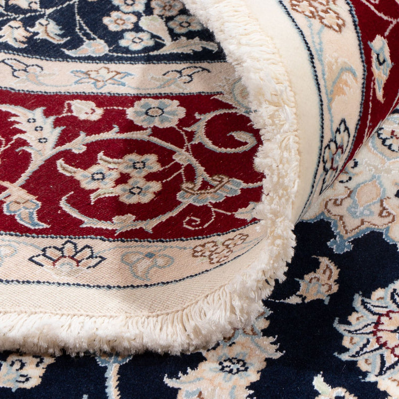 Alfombra persa - Nain redondo  - 200 x 200 cm - azul oscuro