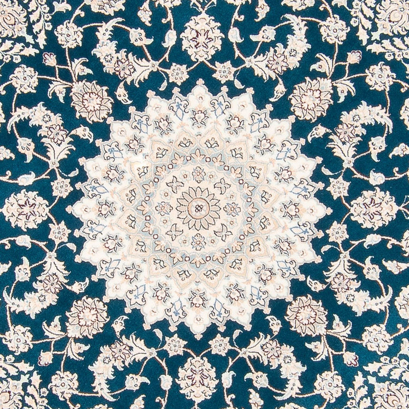 Alfombra persa - Nain redondo  - 200 x 200 cm - azul