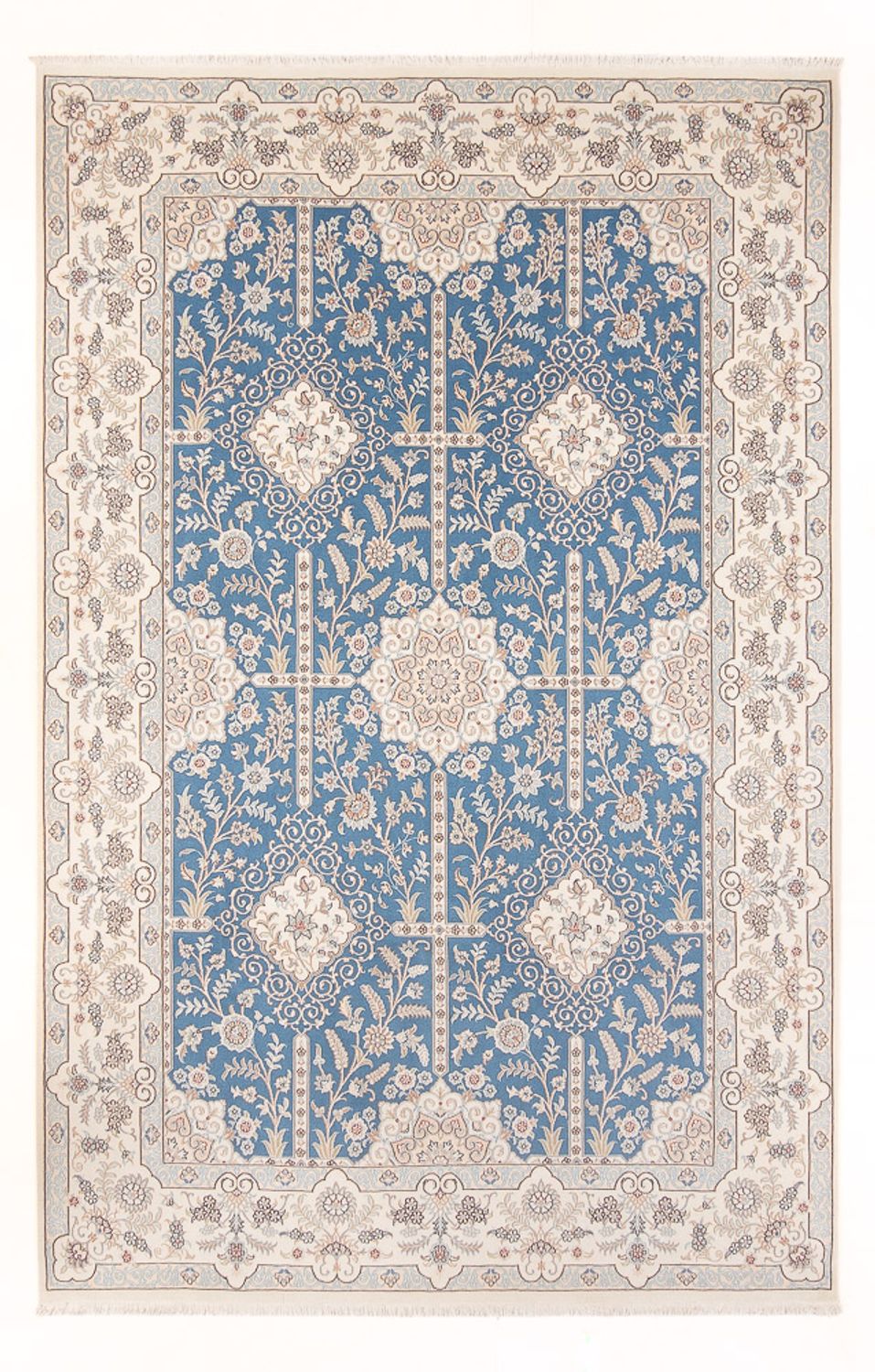 Alfombra Persa - Nain - Prima - 298 x 200 cm - azul claro