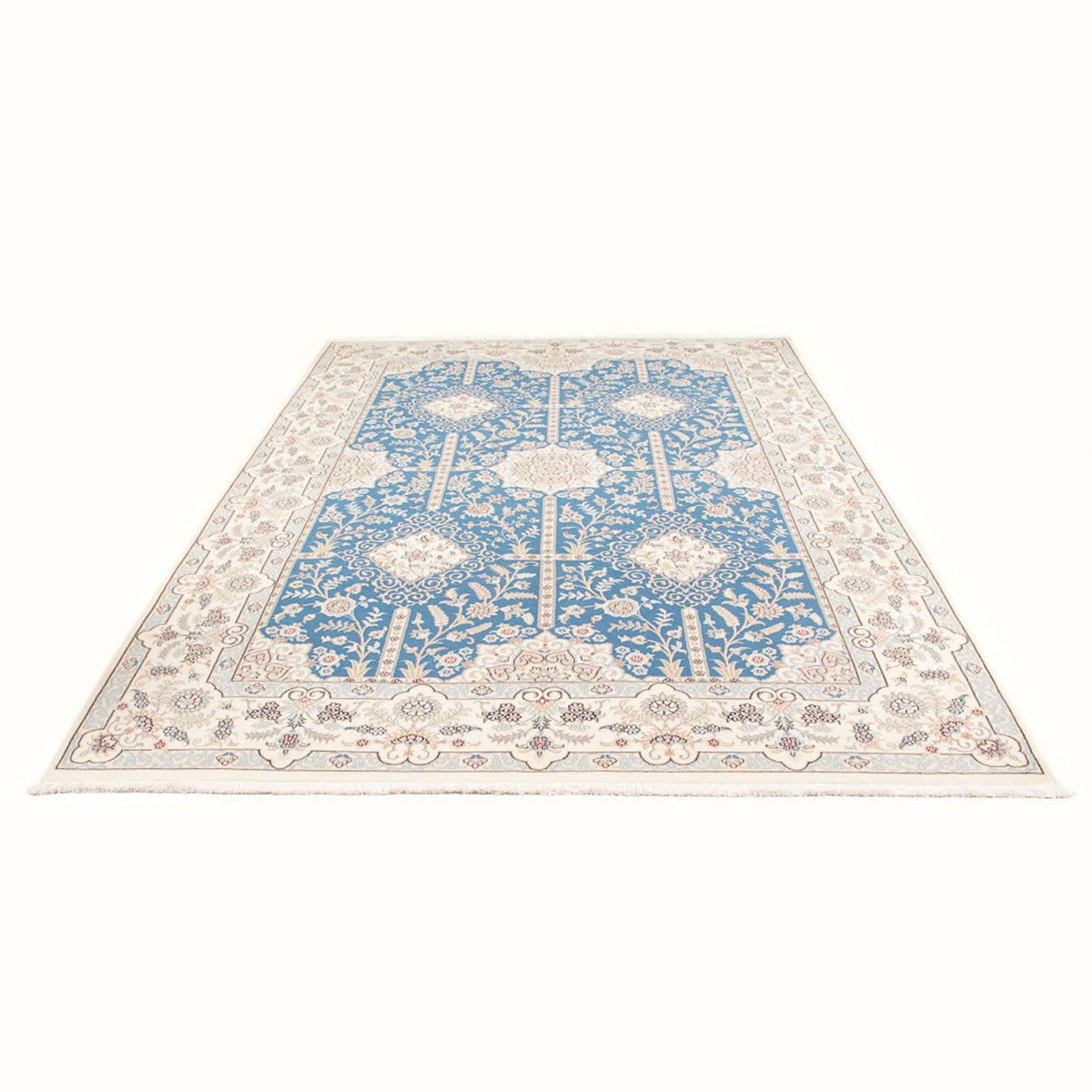 Alfombra Persa - Nain - Prima - 298 x 200 cm - azul claro