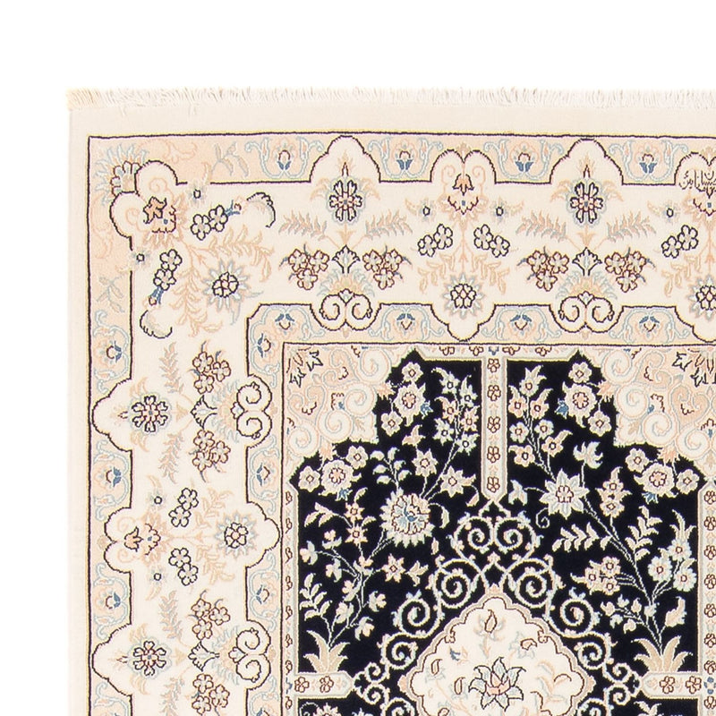 Alfombra persa - Nain - 233 x 170 cm - azul oscuro