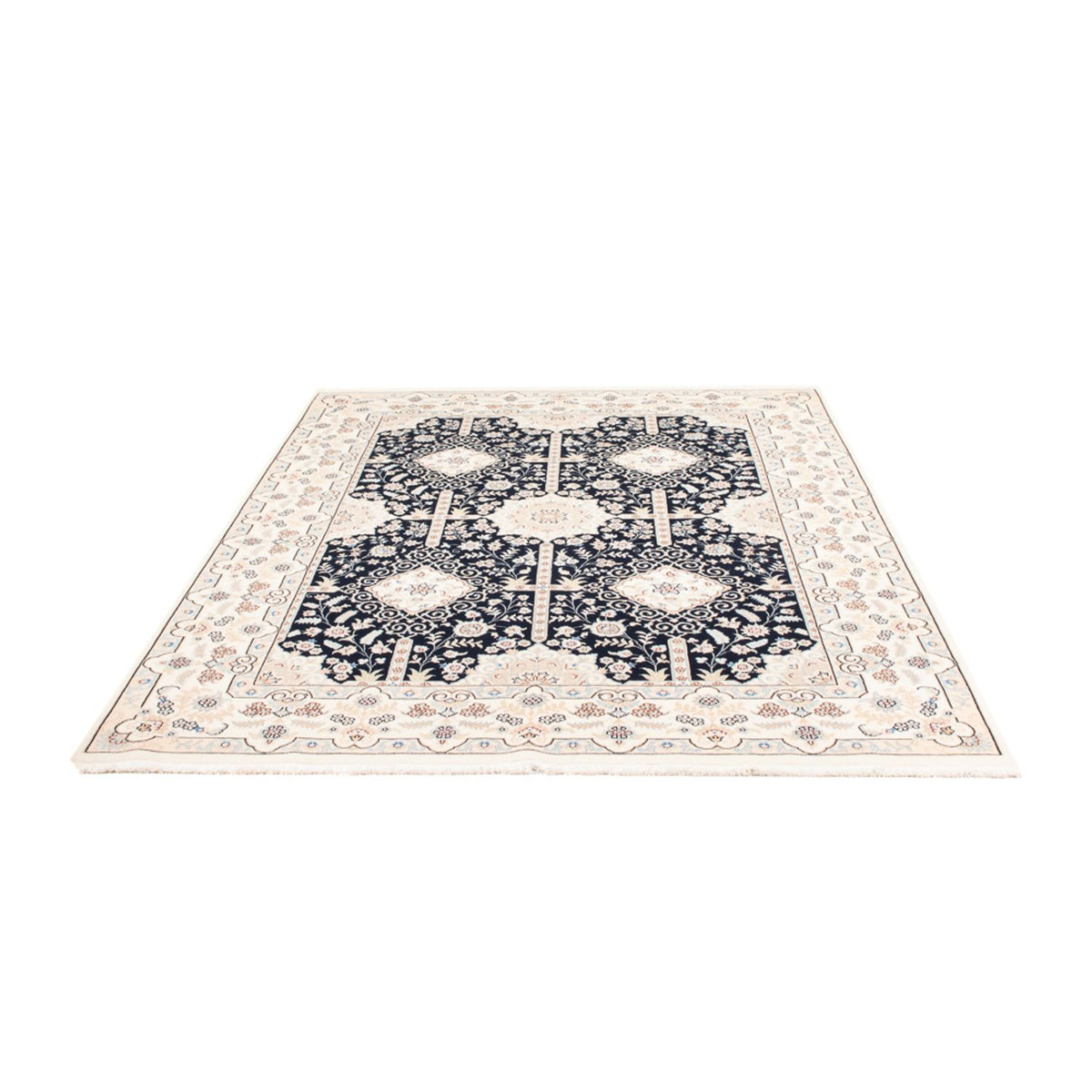 Alfombra persa - Nain - 233 x 170 cm - azul oscuro