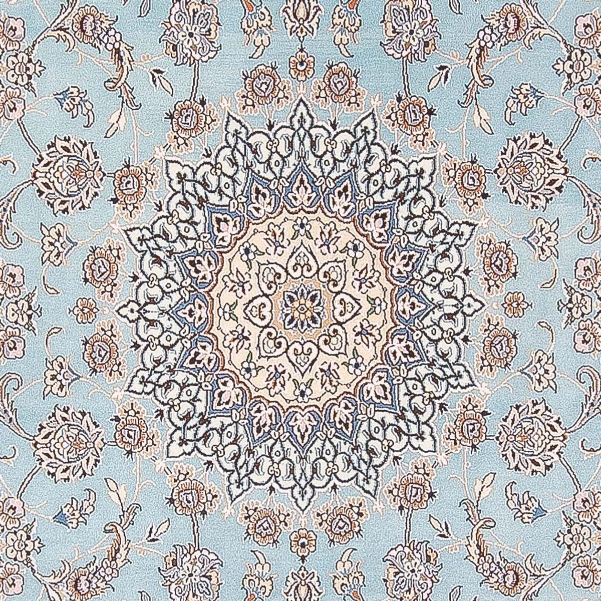 Alfombra Persa - Nain - Prima - 308 x 200 cm - azul claro
