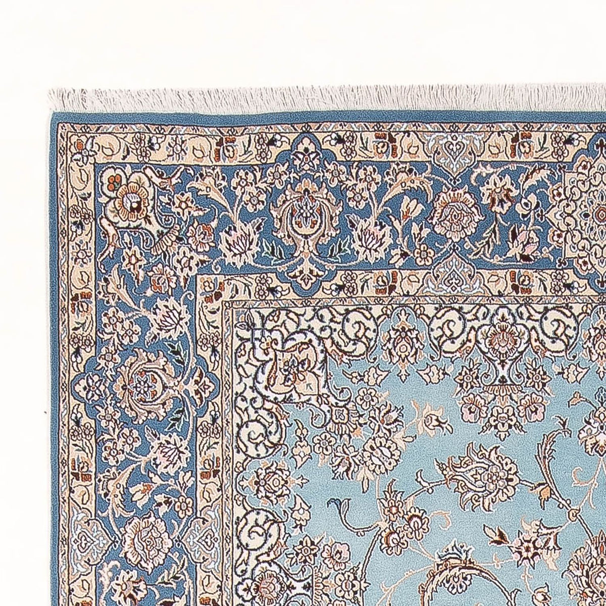 Alfombra Persa - Nain - Prima - 308 x 200 cm - azul claro