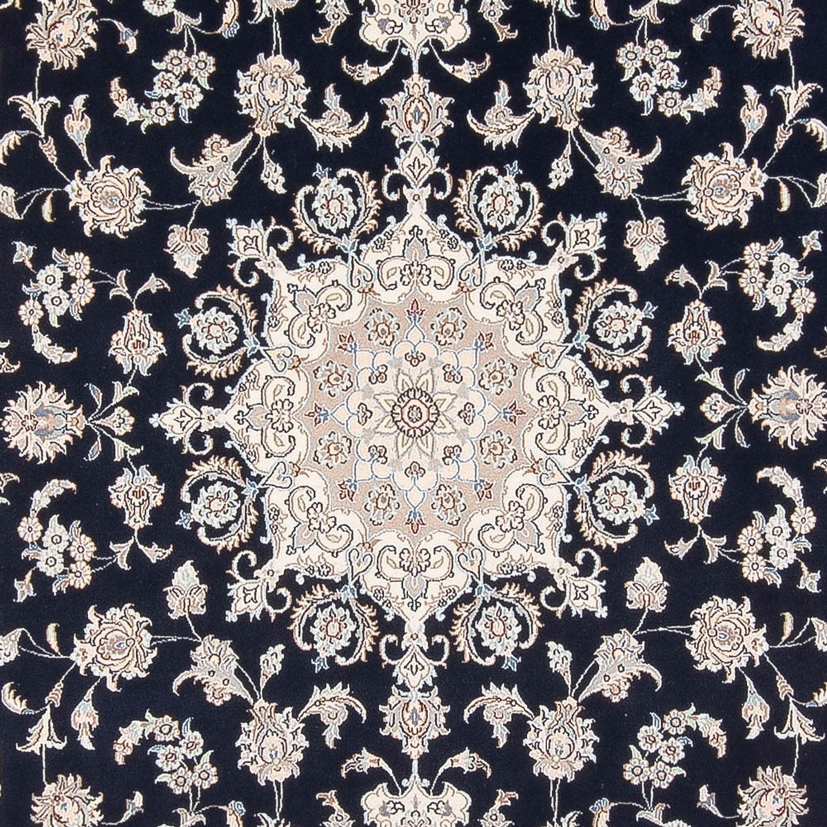 Alfombra Persa - Nain - Prima - 298 x 200 cm - azul oscuro