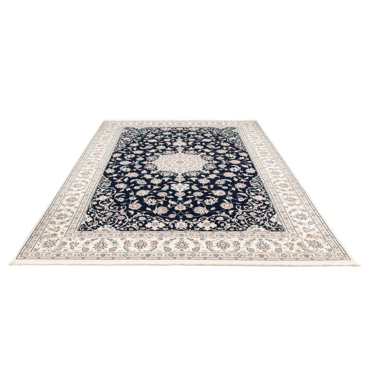Alfombra Persa - Nain - Prima - 298 x 200 cm - azul oscuro