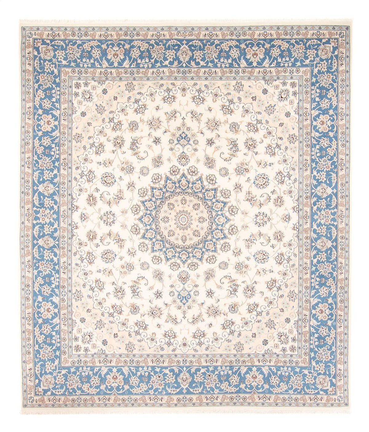 Alfombra persa - Nain - 258 x 224 cm - crema