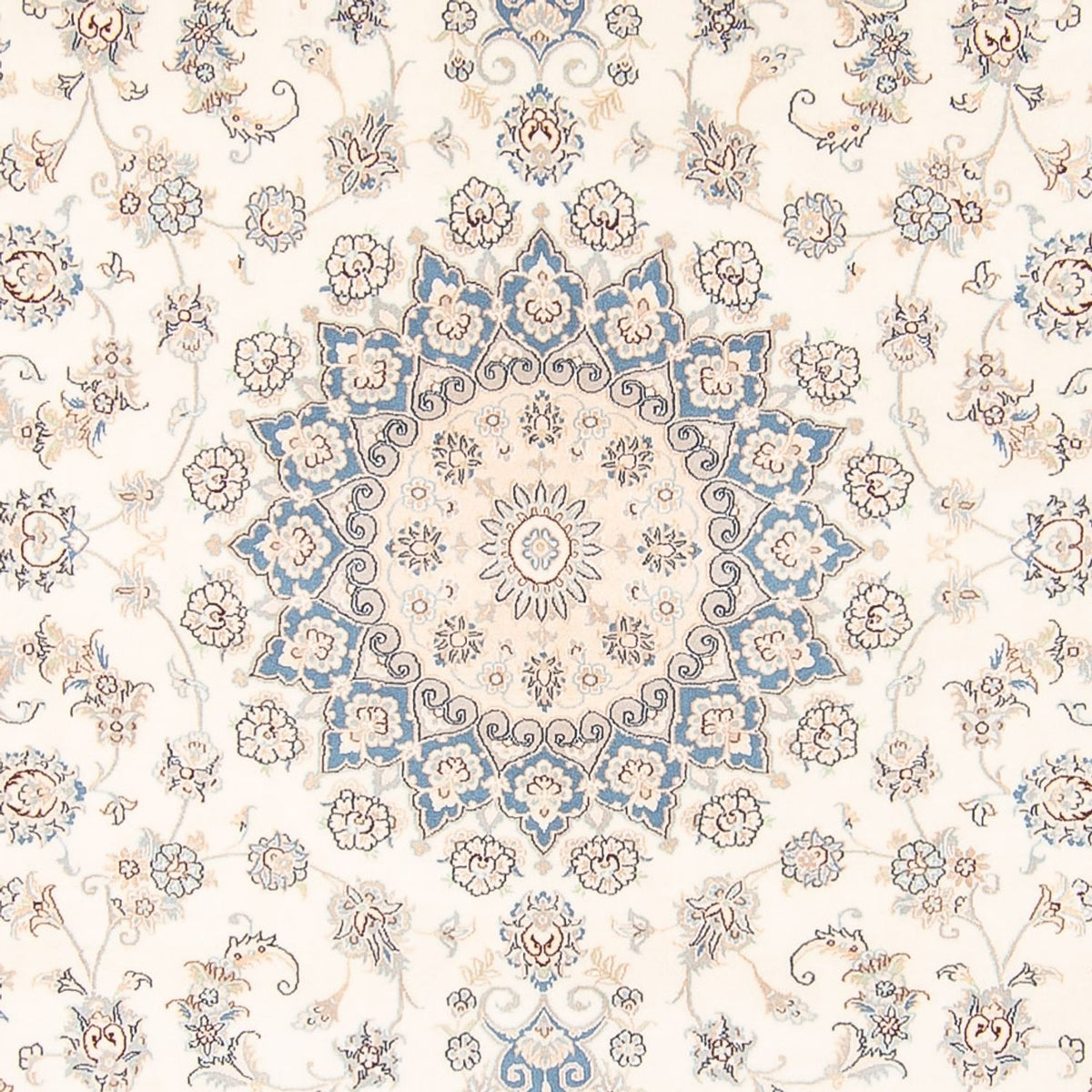 Alfombra persa - Nain - 258 x 224 cm - crema