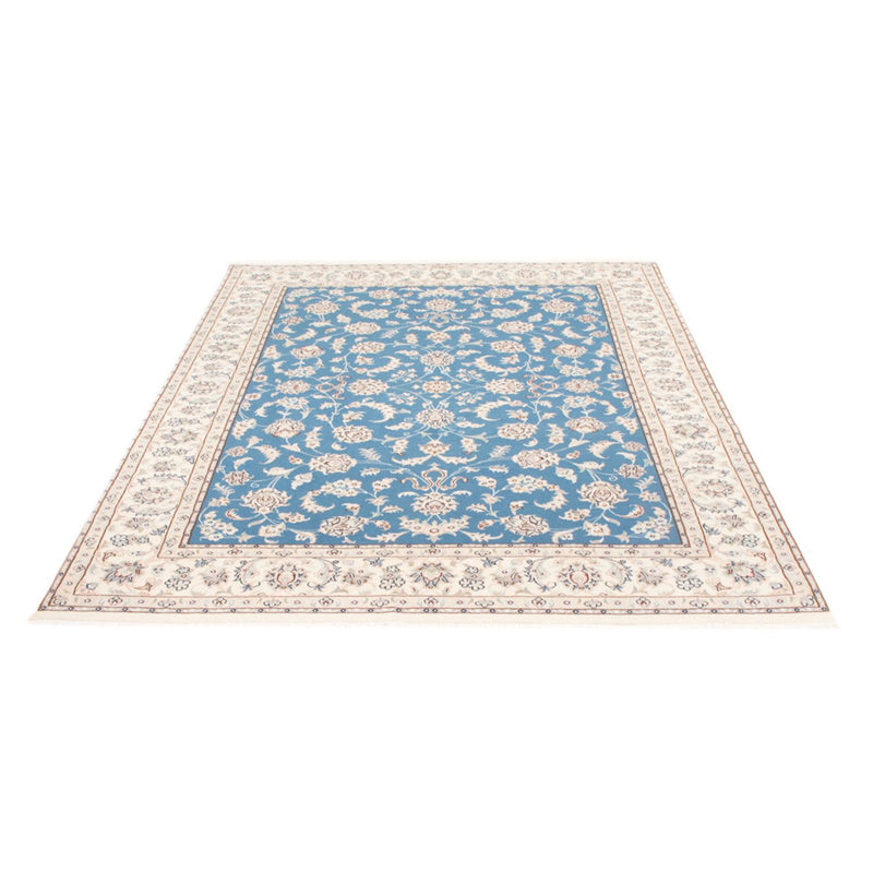 Alfombra Persa - Nain - Real - 202 x 148 cm - azul claro