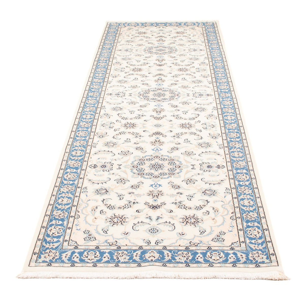 Alfombra de pasillo Alfombra Persa - Nain - Prima - 290 x 82 cm - crema