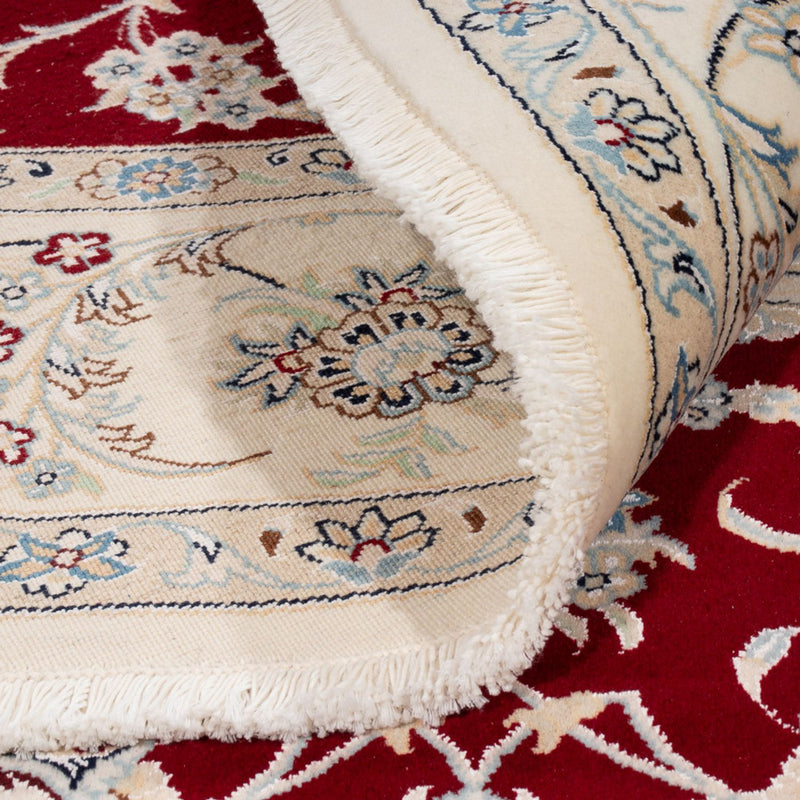 Alfombra persa - Nain redondo  - 200 x 200 cm - rojo