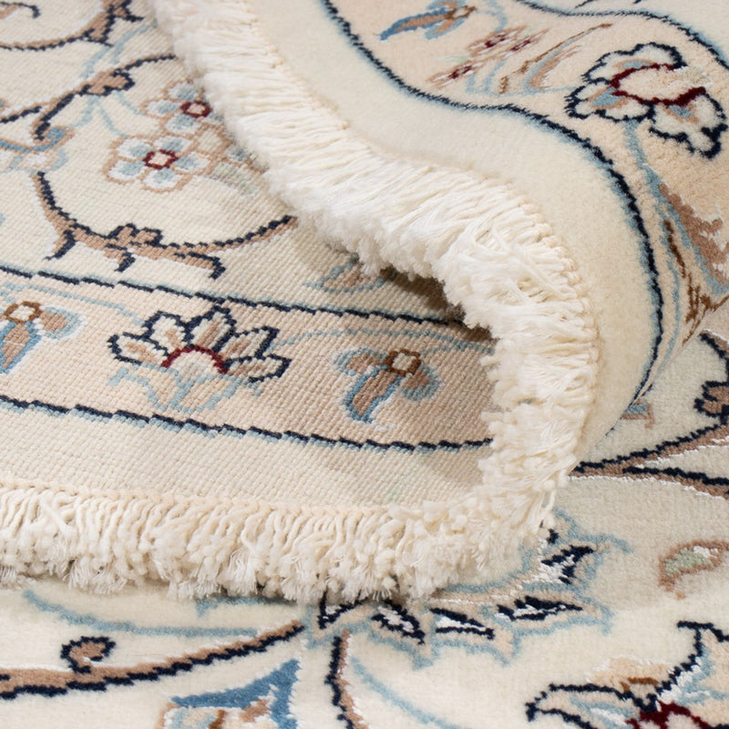 Alfombra persa - Nain redondo  - 200 x 200 cm - azul petróleo