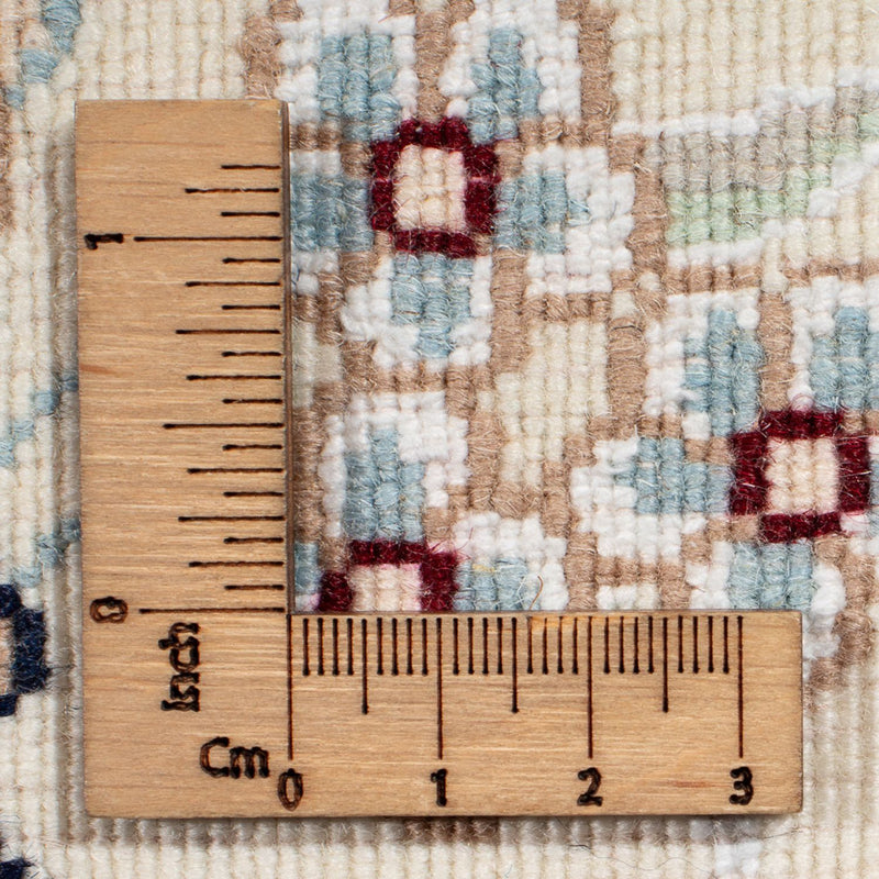 Alfombra persa - Nain redondo  - 200 x 200 cm - azul petróleo