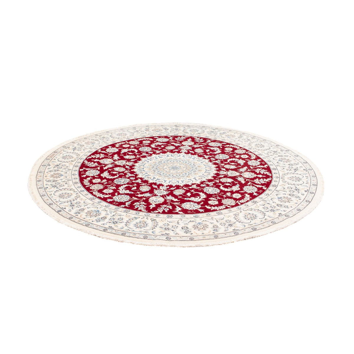 Alfombra persa - Nain redondo  - 200 x 200 cm - rojo