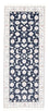 Alfombra de pasillo Alfombra Persa - Nain - Real - 197 x 80 cm - azul oscuro
