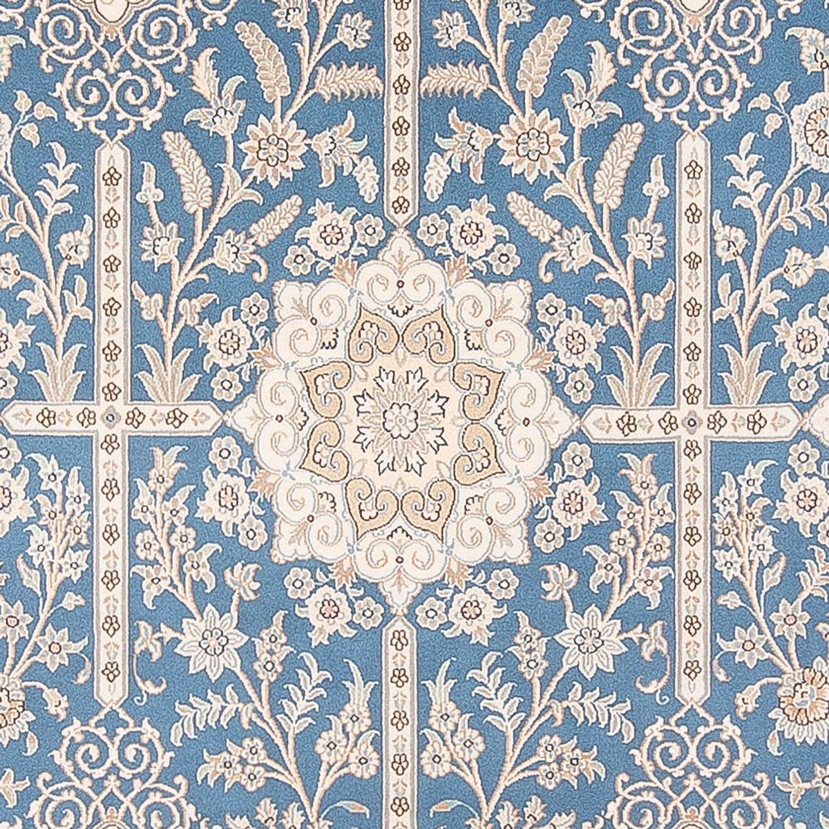 Alfombra Persa - Nain - Prima - 300 x 198 cm - azul claro