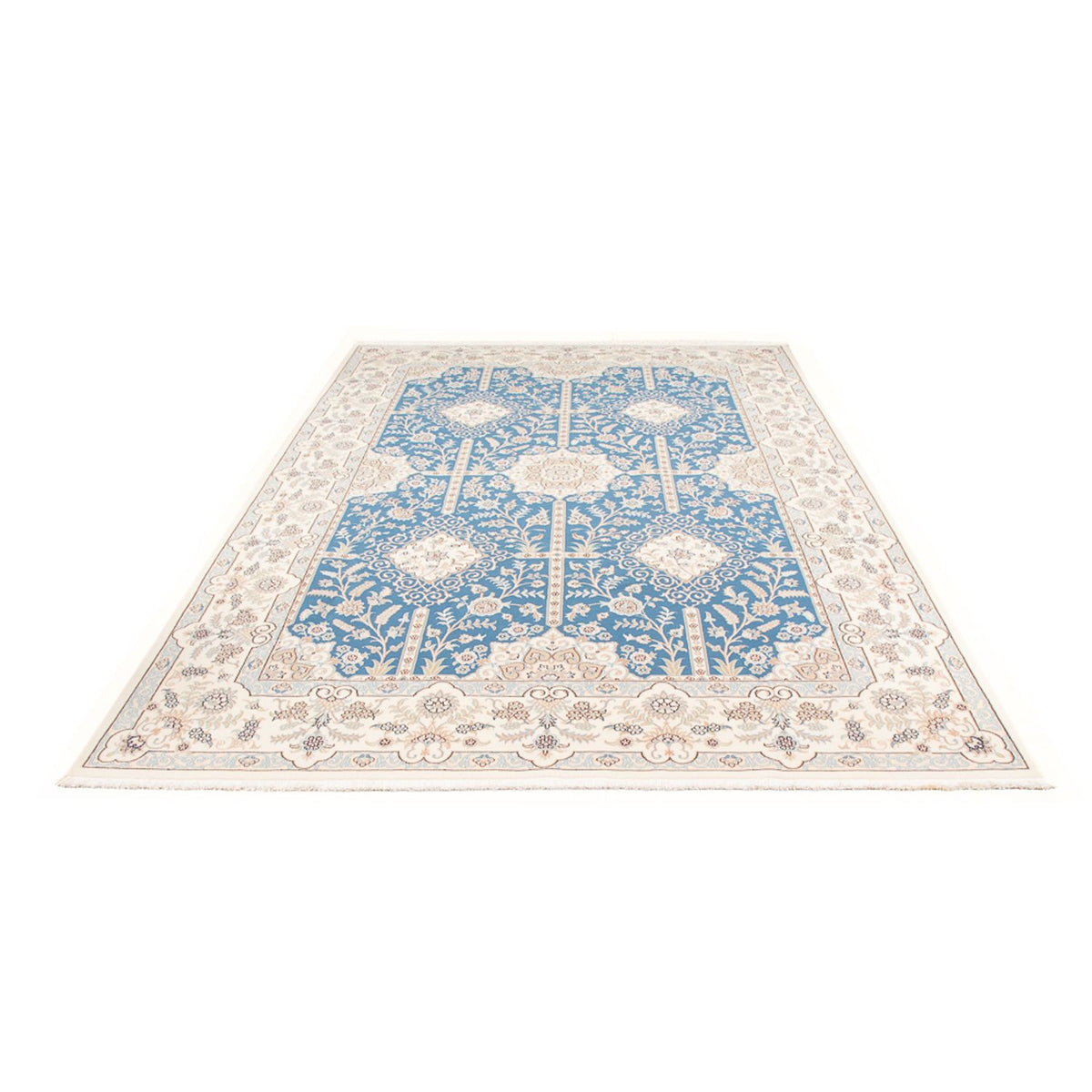 Alfombra Persa - Nain - Prima - 300 x 198 cm - azul claro