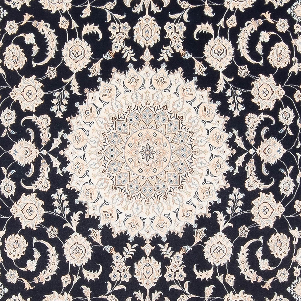 Alfombra Persa - Nain - Prima - 298 x 197 cm - azul oscuro
