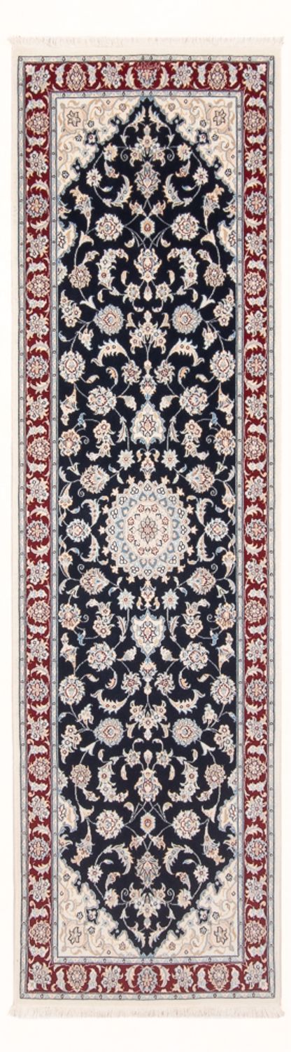 Alfombra de pasillo Alfombra Persa - Nain - Prima - 250 x 78 cm - azul oscuro