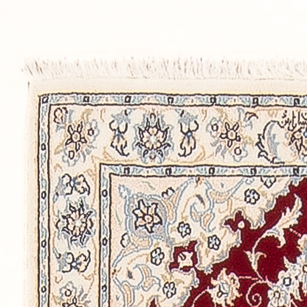 Alfombra de pasillo Alfombra Persa - Nain - Prima - 248 x 80 cm - rojo