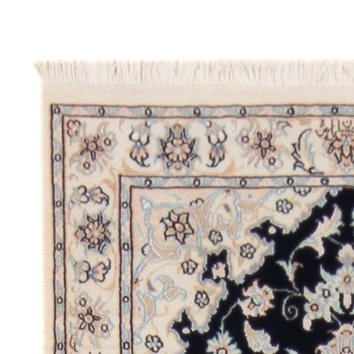 Alfombra de pasillo Alfombra Persa - Nain - Prima - 253 x 81 cm - azul oscuro