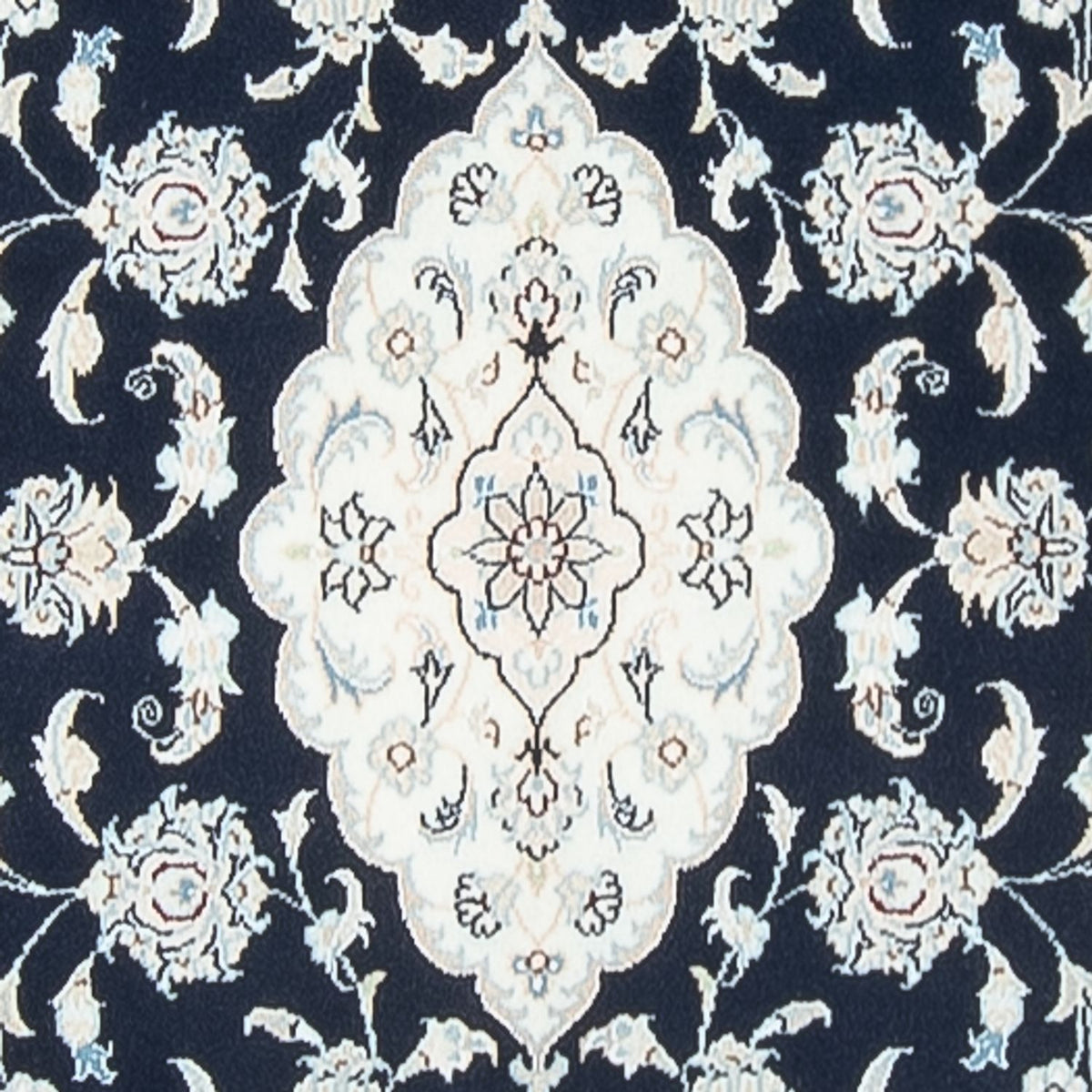 Alfombra de pasillo Alfombra Persa - Nain - Prima - 347 x 87 cm - azul oscuro