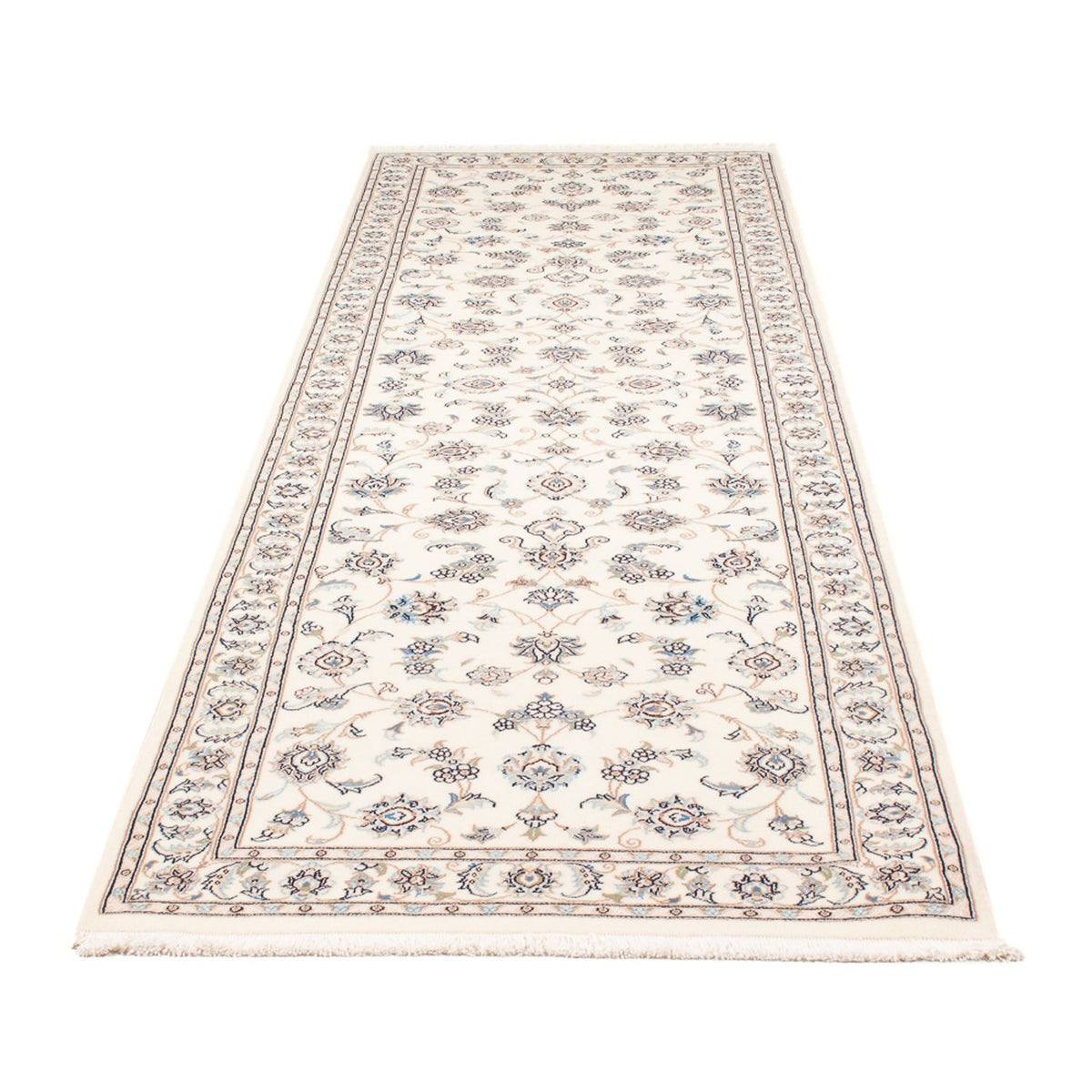 Alfombra de pasillo Alfombra Persa - Nain - Prima - 296 x 88 cm - crema
