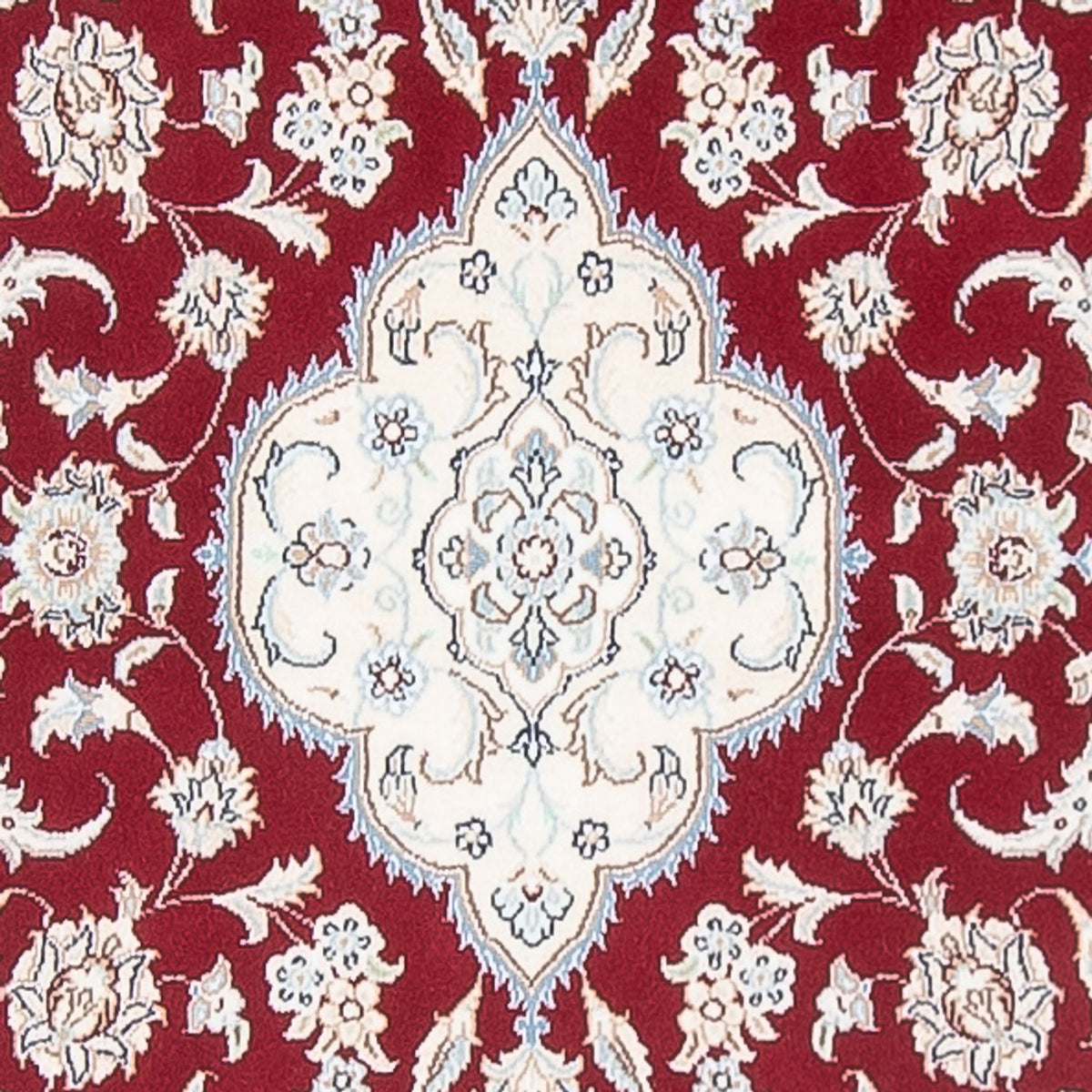 Alfombra de pasillo Alfombra Persa - Nain - Prima - 393 x 90 cm - rojo