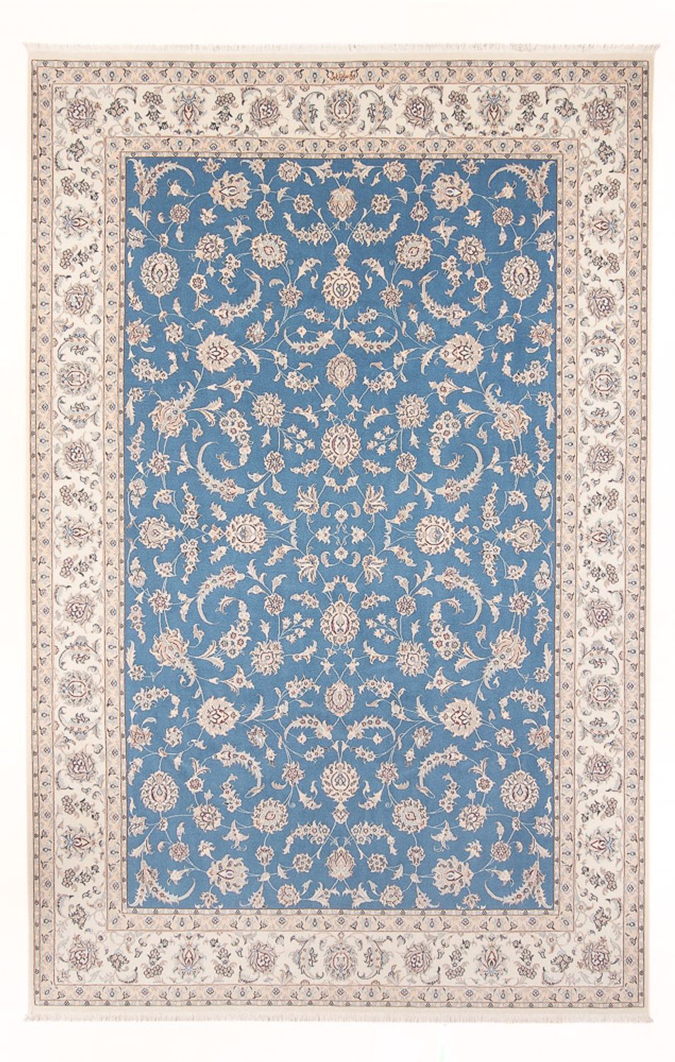 Alfombra Persa - Nain - Prima - 297 x 196 cm - azul claro