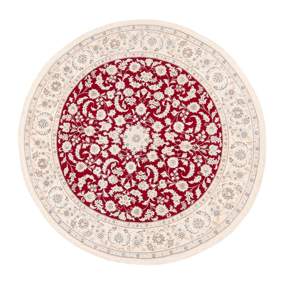 Alfombra persa - Nain redondo  - 200 x 200 cm - rojo