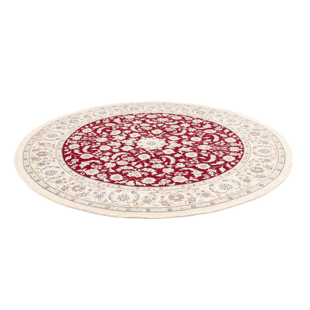 Alfombra persa - Nain redondo  - 200 x 200 cm - rojo