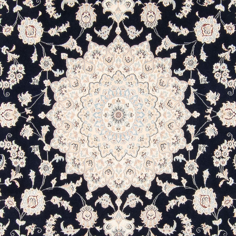 Alfombra persa - Nain - 266 x 248 cm - azul oscuro