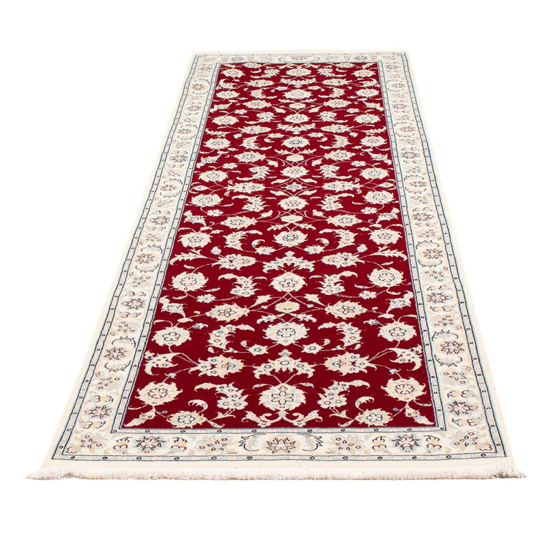 Alfombra de pasillo Alfombra Persa - Nain - Prima - 249 x 81 cm - rojo