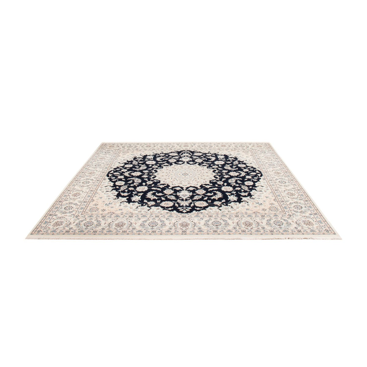 Alfombra persa - Nain cuadrado  - 246 x 242 cm - azul oscuro