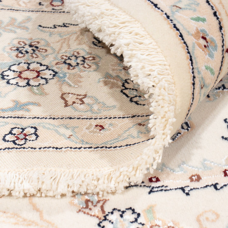 Alfombra persa - Nain redondo  - 200 x 200 cm - crema