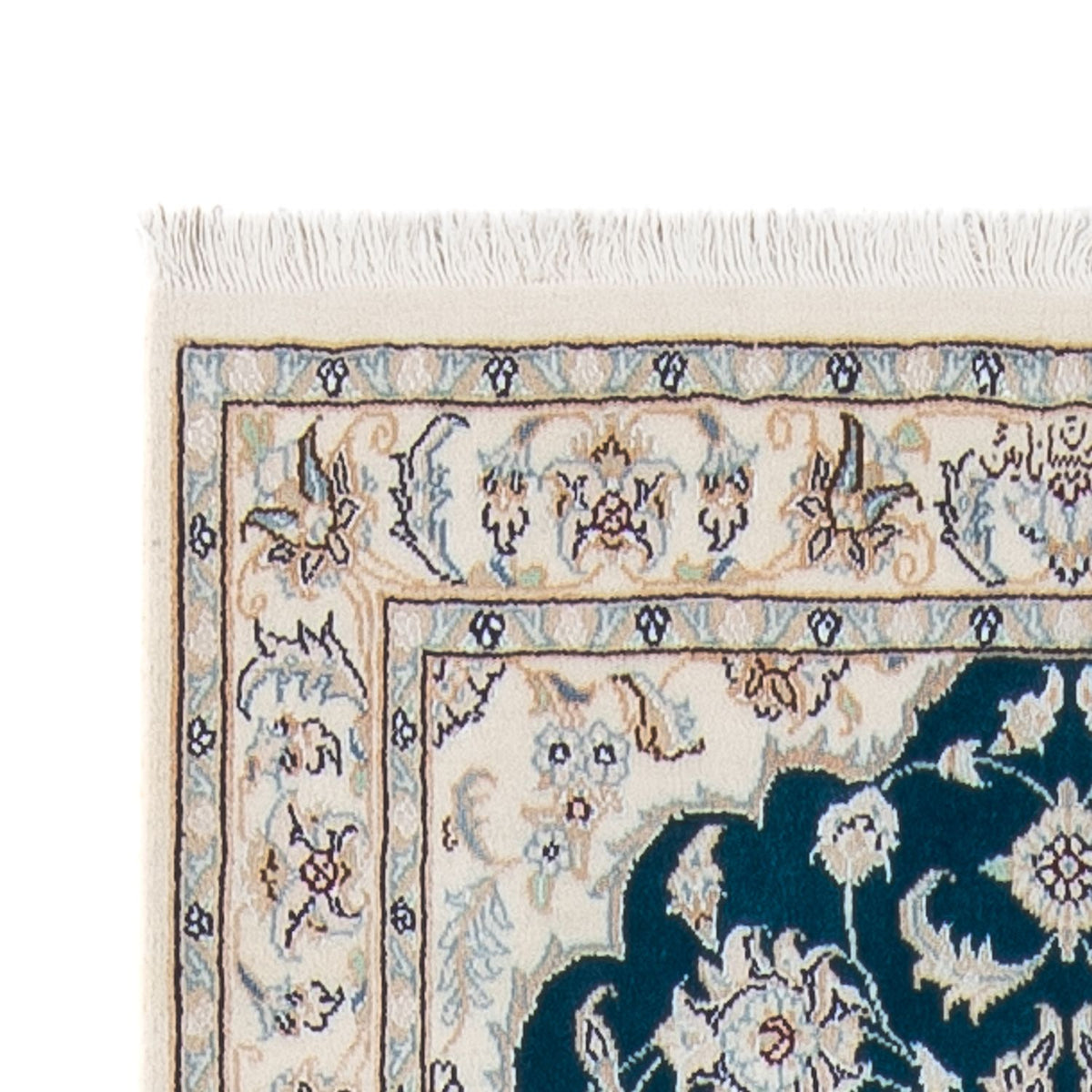 Alfombra de pasillo Alfombra Persa - Nain - Prima - 298 x 81 cm - azul oscuro