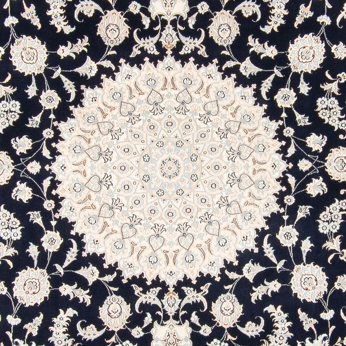 Alfombra persa - Nain - 260 x 245 cm - azul oscuro
