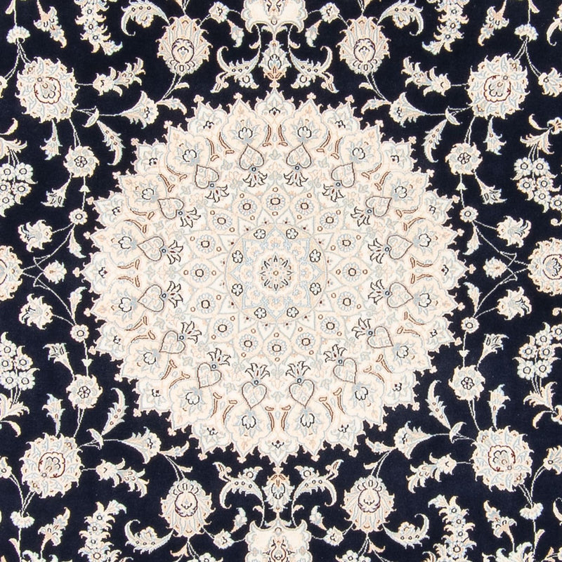 Alfombra persa - Nain - 260 x 245 cm - azul oscuro