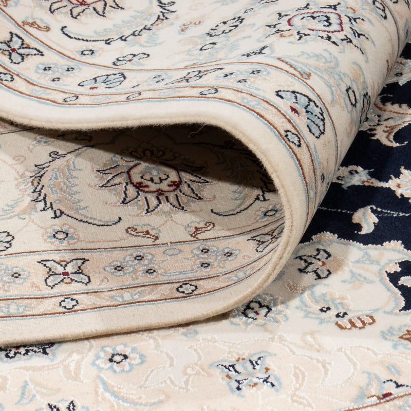 Alfombra persa - Nain - 260 x 245 cm - azul oscuro